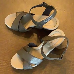 Clarks wedge sandals